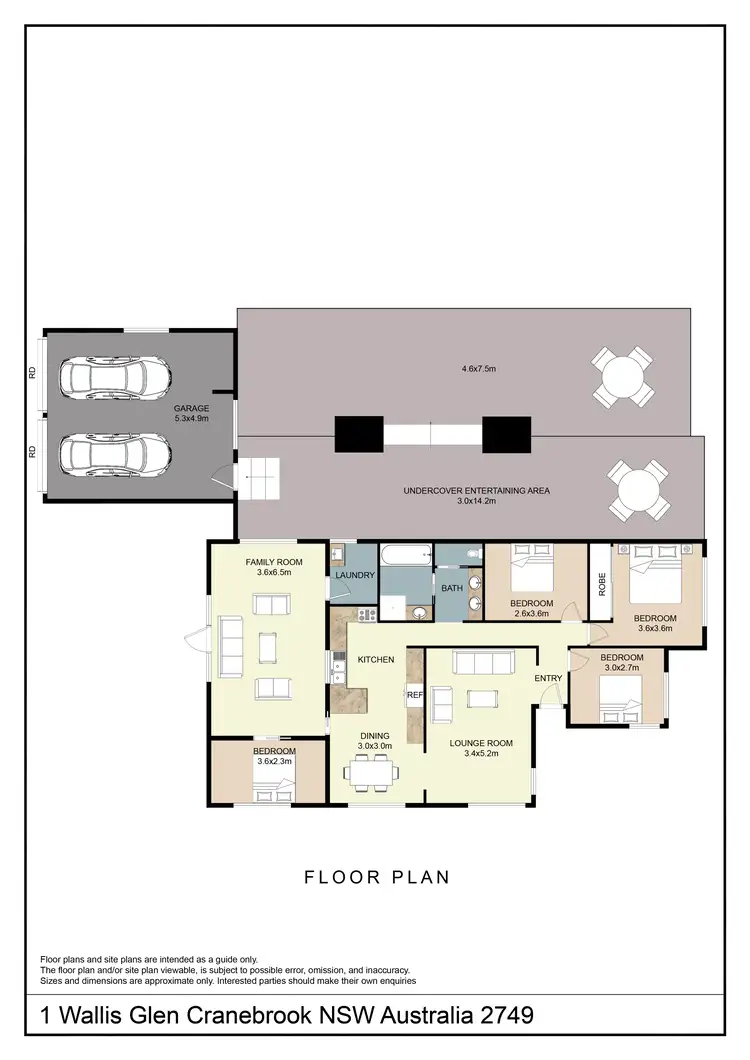 Floorplan of Homely house listing, 1 Wallis Glen, Cranebrook NSW 2749