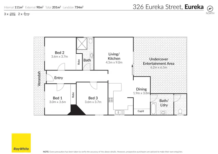 Floorplan of Homely house listing, 326 Eureka Street, Ballarat East VIC 3350