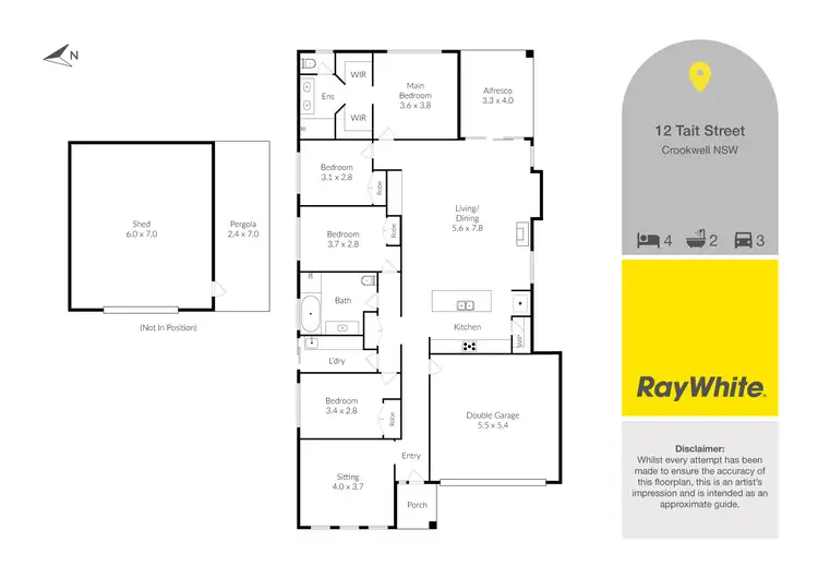 Floorplan of Homely house listing, 12 Tait Street, Crookwell NSW 2583