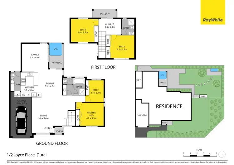 Floorplan of Homely semi-detached listing, 1/2 Joyce Place, Dural NSW 2158