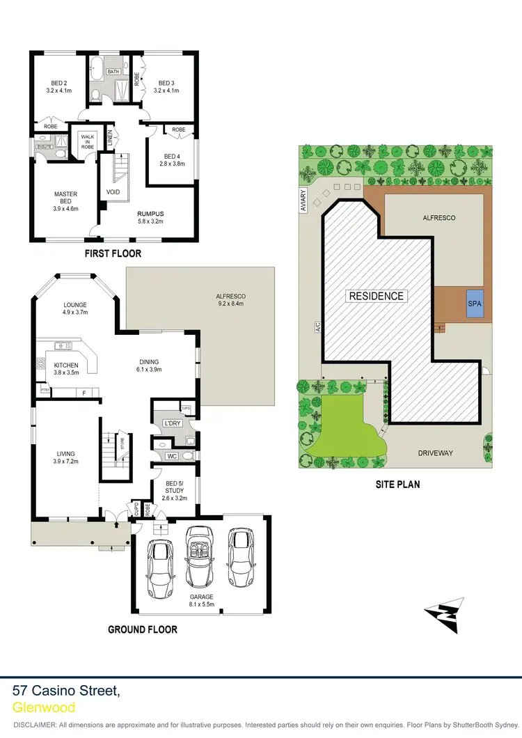 Floorplan of Homely house listing, 57 Casino Street, Glenwood NSW 2768