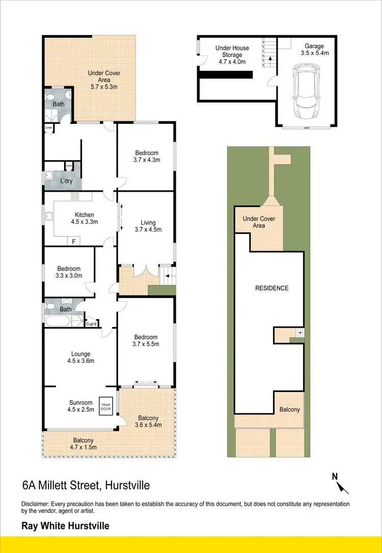 Floorplan of Homely house listing, 6A Millett Street, Hurstville NSW 2220