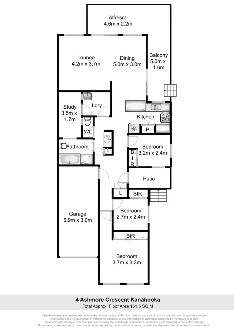 Floorplan of Homely house listing, 4 Ashmore Crescent, Kanahooka NSW 2530