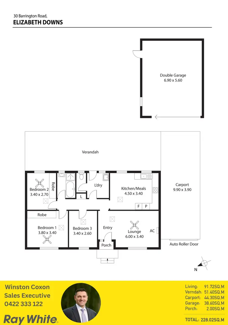 Floorplan of Homely other listing, 30 Barrington Road, Elizabeth Downs SA 5113