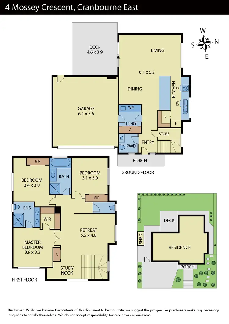 Floorplan of Homely house listing, 4 Mossey Crescent, Cranbourne East VIC 3977