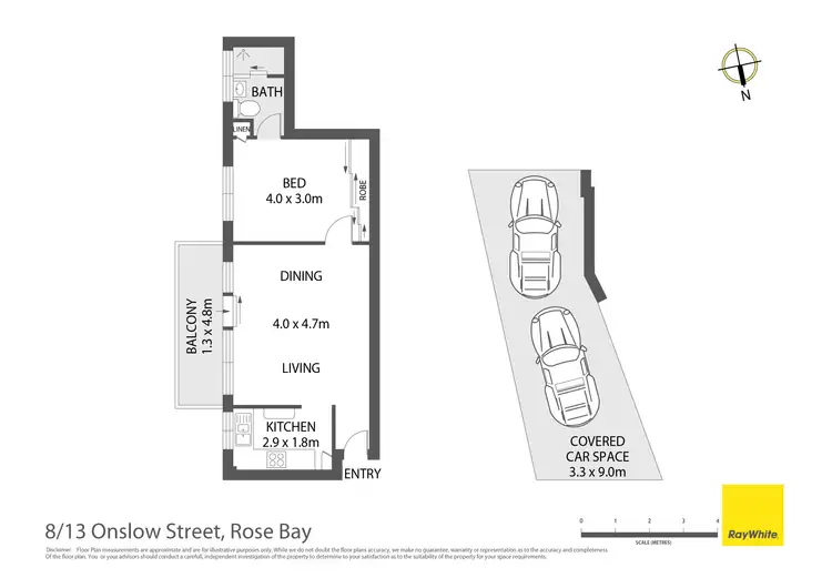 Floorplan of Homely apartment listing, 8/13 Onslow Street, Rose Bay NSW 2029