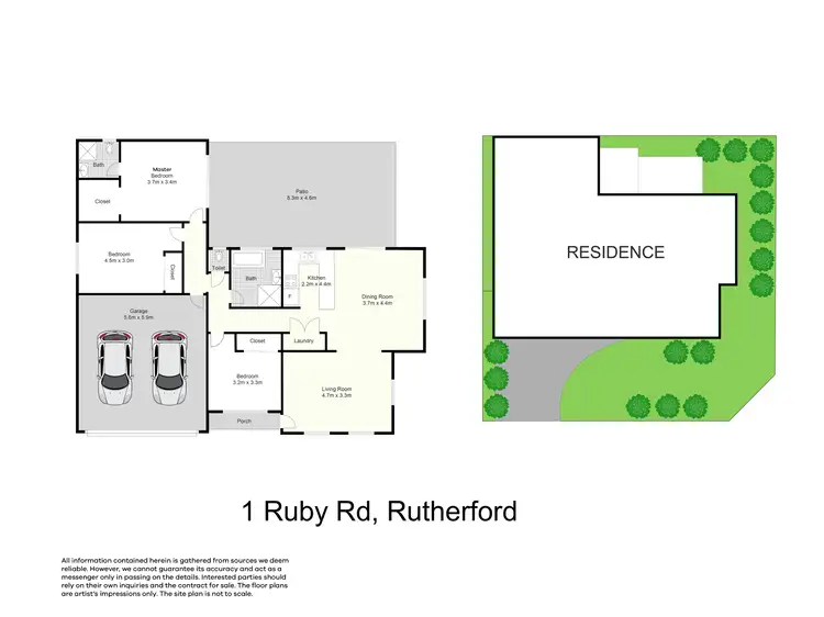 Floorplan of Homely house listing, 1 Ruby Road, Rutherford NSW 2320