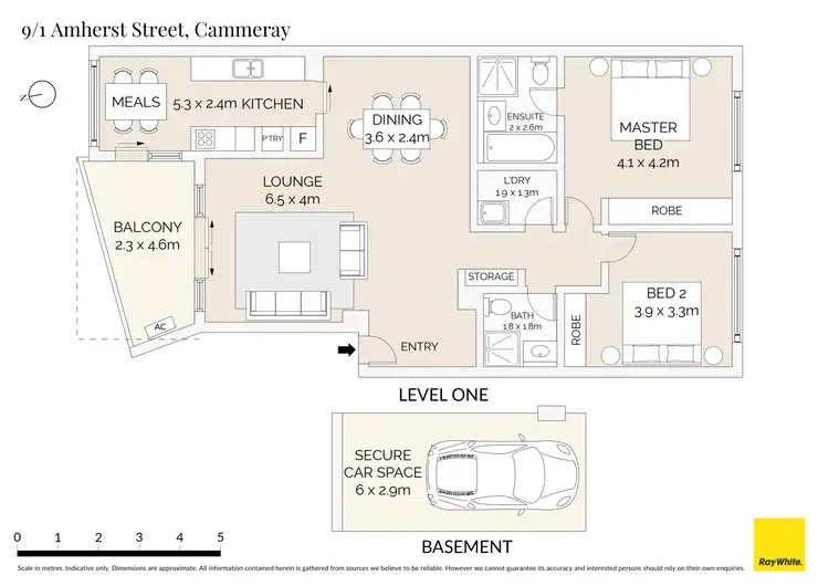 Floorplan of Homely apartment listing, 9/1 Amherst Street, Cammeray NSW 2062