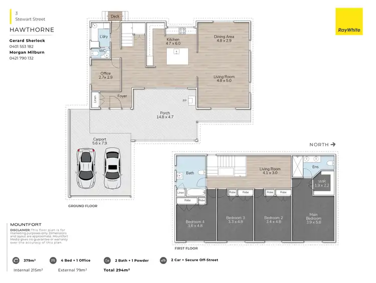 Floorplan of Homely house listing, 3 Stewart Street, Hawthorne QLD 4171