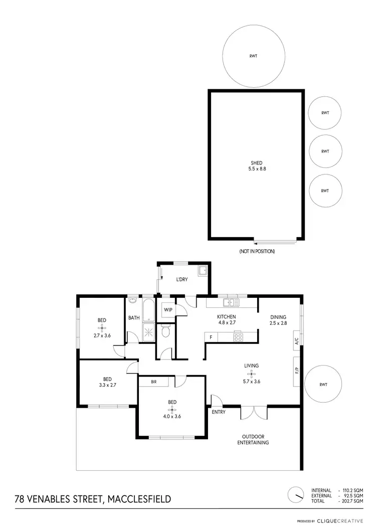 Floorplan of Homely house listing, 78 Venables Street, Macclesfield SA 5153