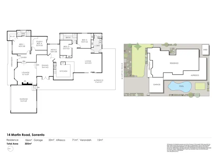 Floorplan of Homely house listing, 14 Martin Road, Sorrento WA 6020