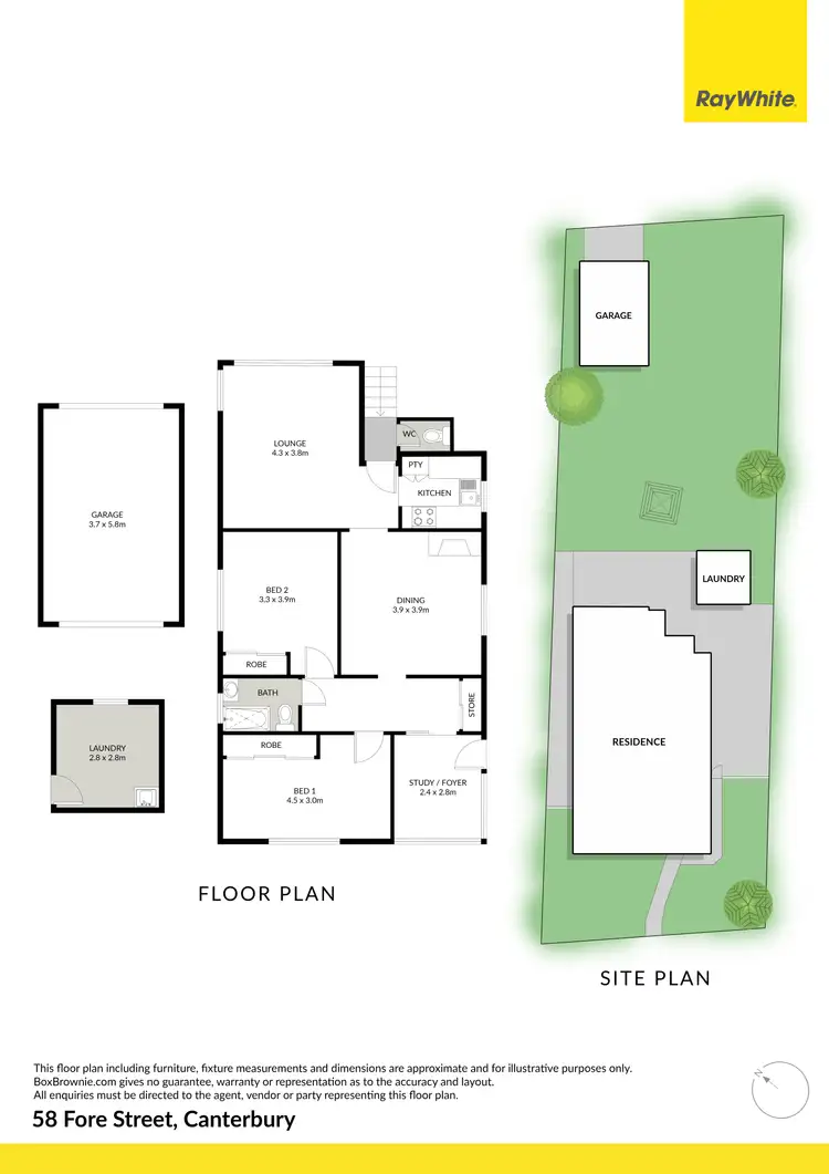 Floorplan of Homely house listing, 58 Fore Street, Canterbury NSW 2193