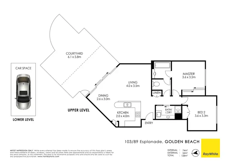 Floorplan of Homely apartment listing, Unit 103/89 Esplanade, Golden Beach QLD 4551