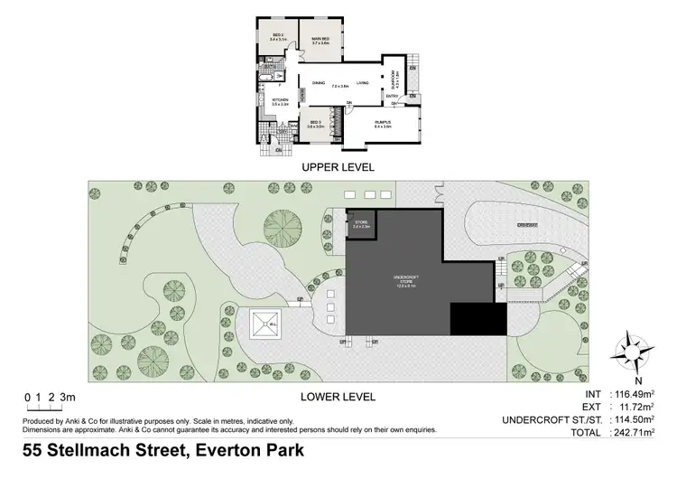 Floorplan of Homely house listing, 55 Stellmach Street, Everton Park QLD 4053