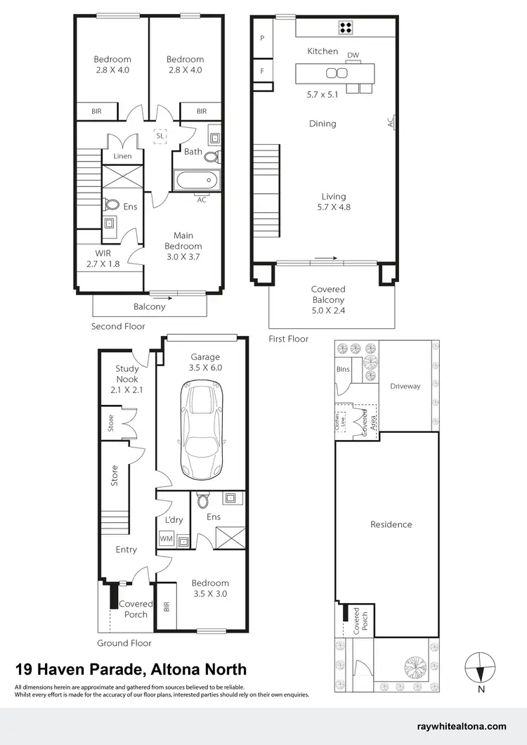 Floorplan of Homely townhouse listing, 19 Haven Parade, Altona North VIC 3025