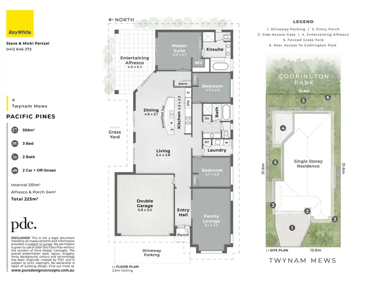 Floorplan of Homely house listing, 4 Twynam Mews, Pacific Pines QLD 4211