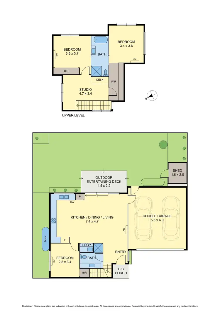 Floorplan of Homely townhouse listing, 2/132 Graham Road, Viewbank VIC 3084