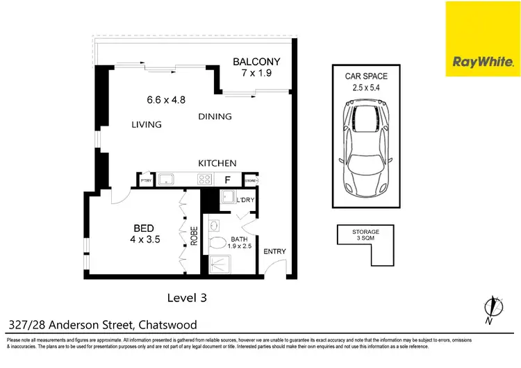 Floorplan of Homely unit listing, 327/28 Anderson Street, Chatswood NSW 2067