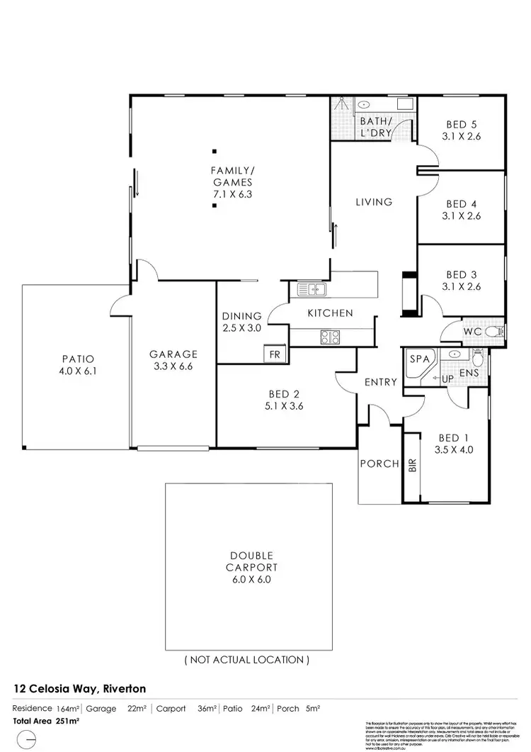 Floorplan of Homely house listing, 12 Celosia Way, Riverton WA 6148