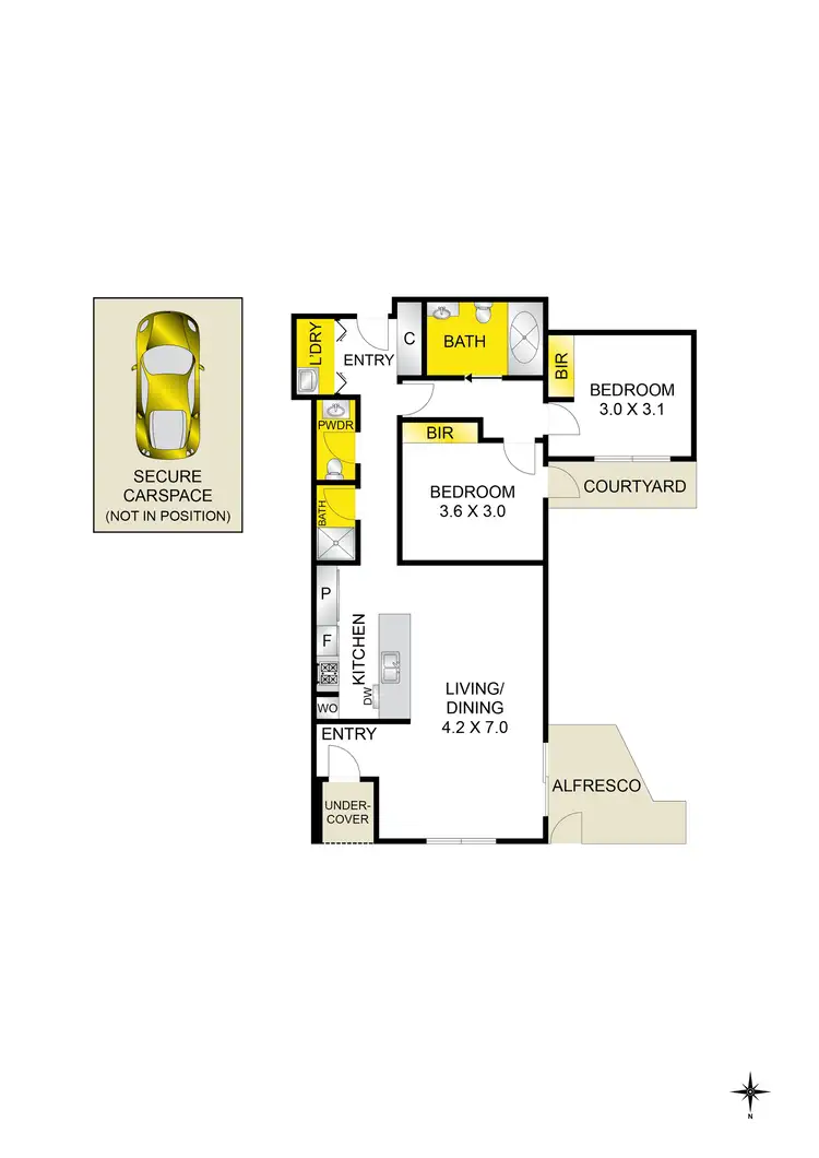 Floorplan of Homely unit listing, 3/17 Colac Grove, Belmont VIC 3216