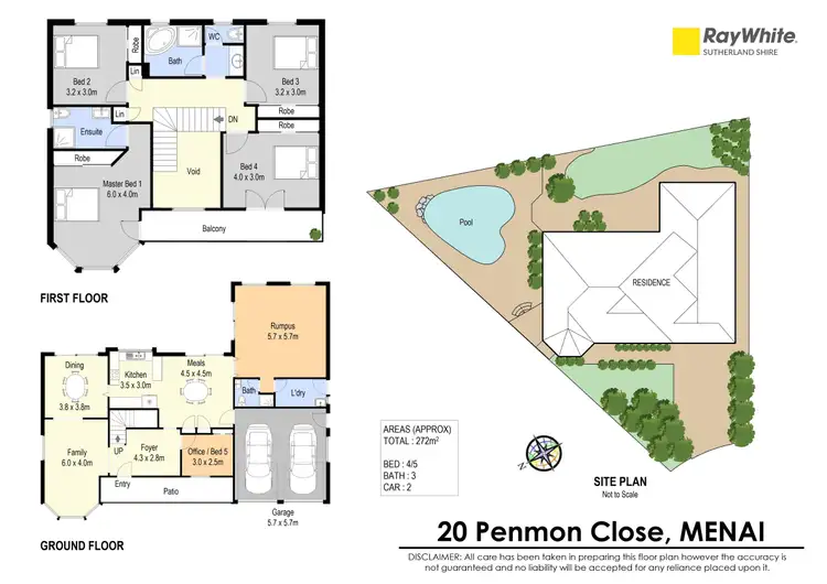 Floorplan of Homely house listing, 20 Penmon Close, Menai NSW 2234
