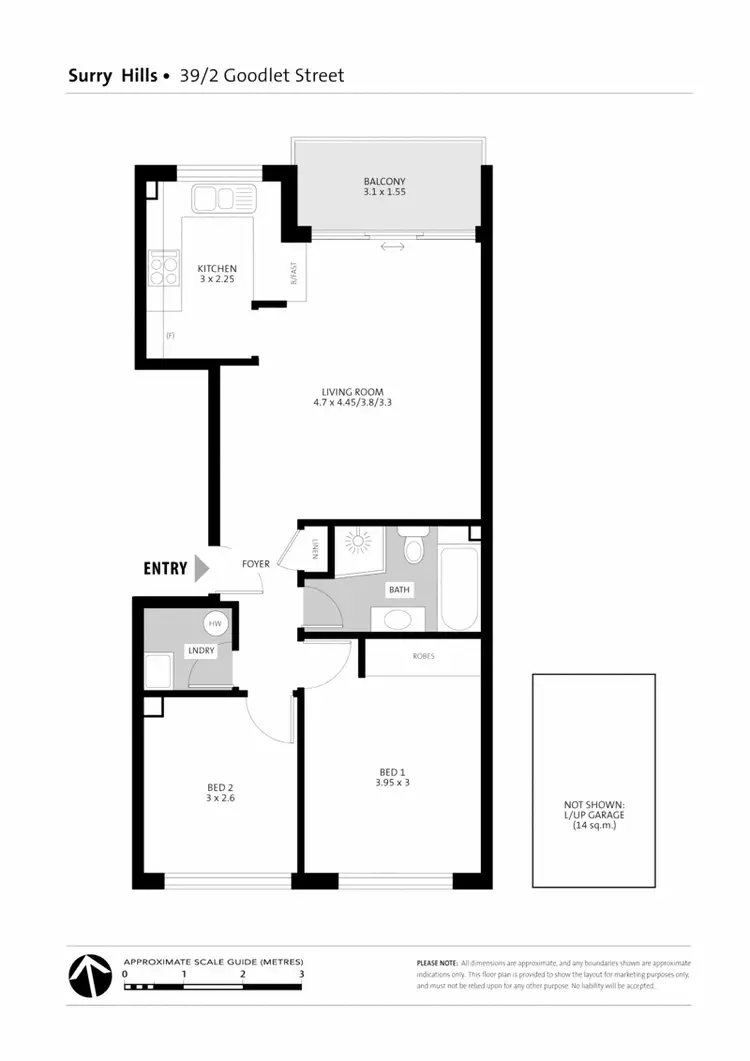 Floorplan of Homely apartment listing, 39/2 Goodlet Street, Surry Hills NSW 2010