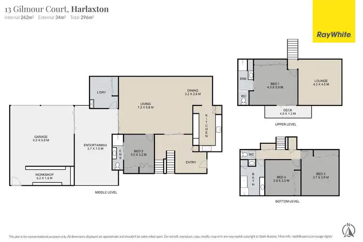 Floorplan of Homely house listing, 13 Gilmour Court, Harlaxton QLD 4350