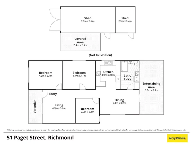 Floorplan of Homely house listing, 51 Paget Street, Richmond NSW 2753