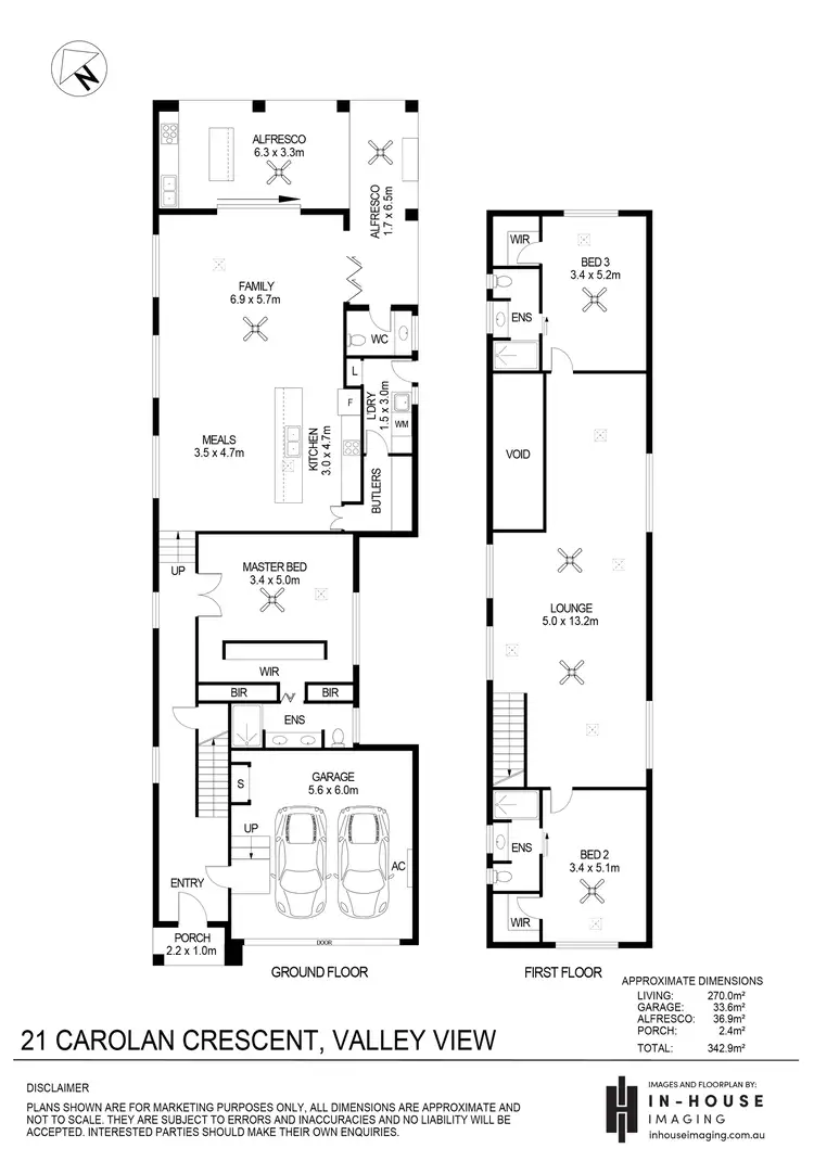 Floorplan of Homely house listing, 21 Carolan Crescent, Valley View SA 5093