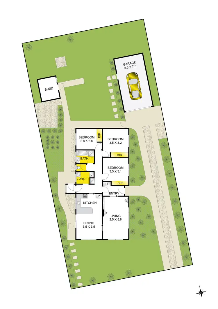 Floorplan of Homely house listing, 42 Pioneer Road, Grovedale VIC 3216