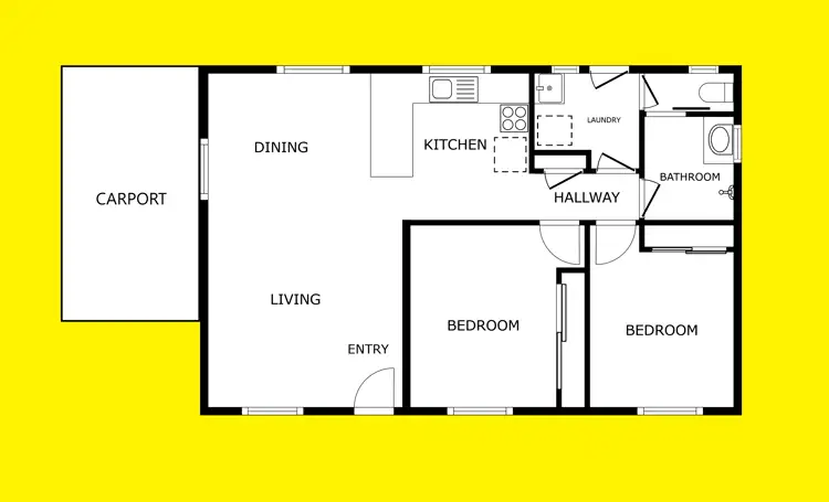 Floorplan of Homely house listing, 2/147A Game Street, Merbein VIC 3505