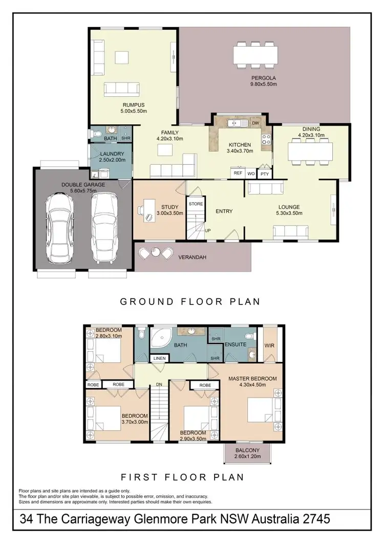 Floorplan of Homely house listing, 34 The Carriageway, Glenmore Park NSW 2745