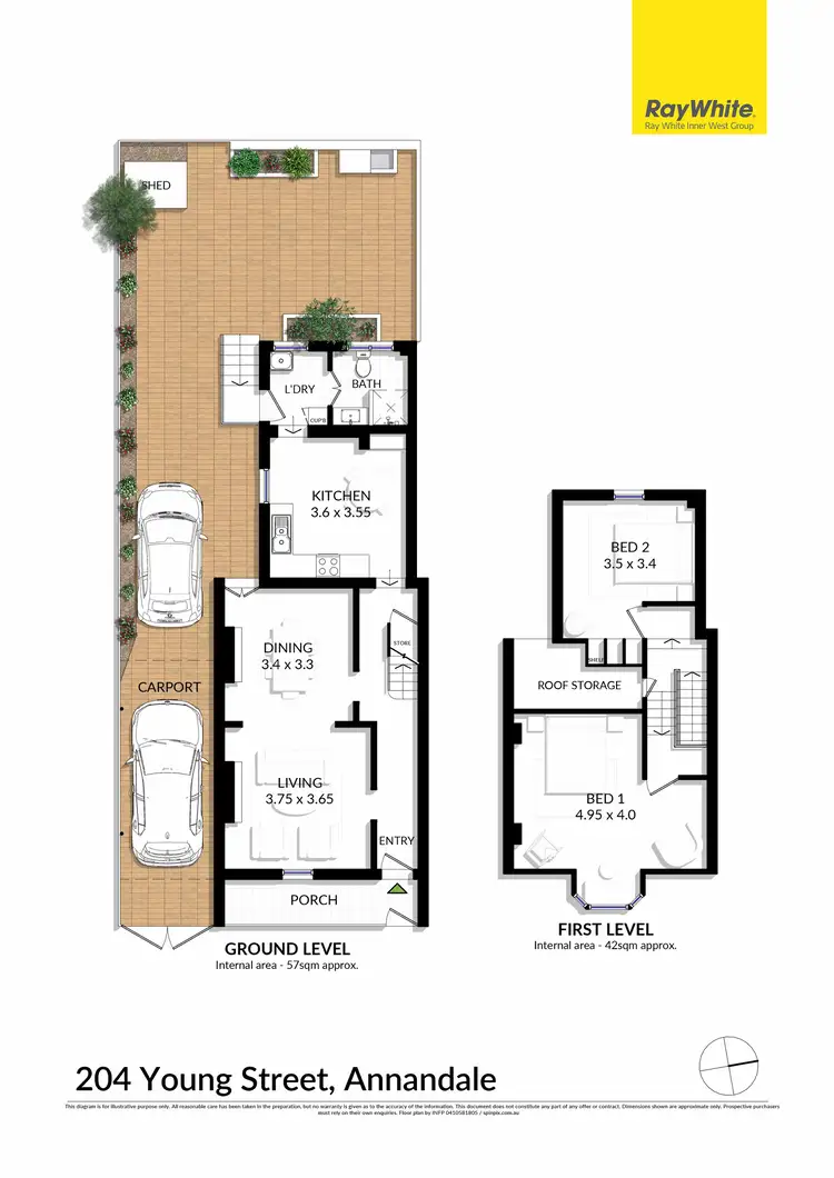 Floorplan of Homely house listing, 204 Young Street, Annandale NSW 2038