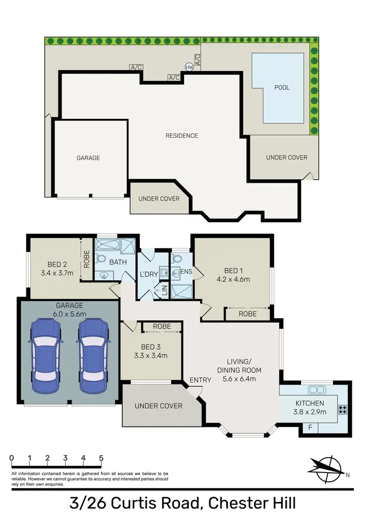 Floorplan of Homely villa listing, 3/26 Curtis Road, Chester Hill NSW 2162