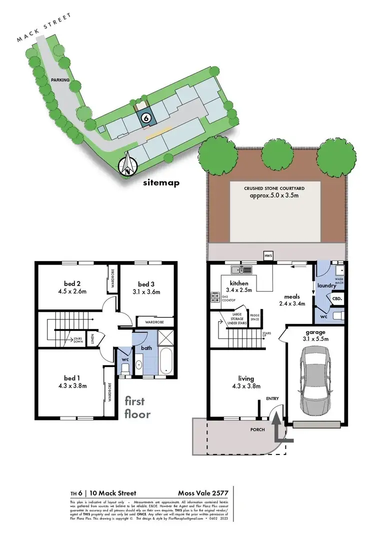 Floorplan of Homely townhouse listing, 6/10 Mack Street, Moss Vale NSW 2577