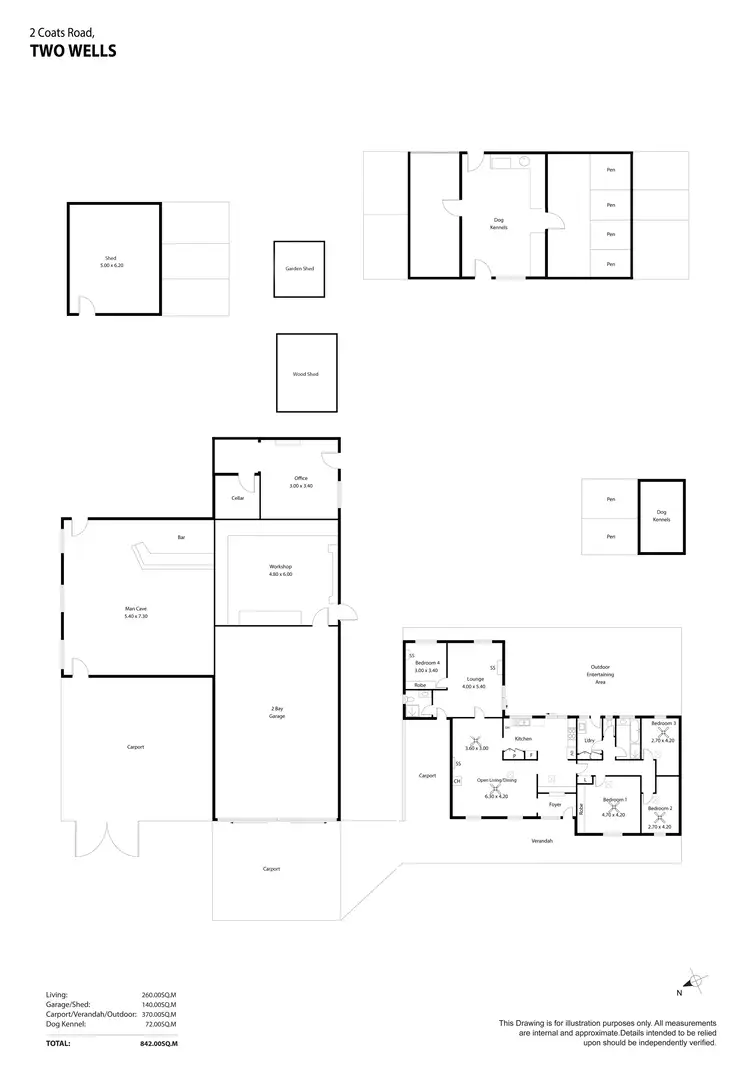 Floorplan of Homely house listing, 2 Coats Road, Two Wells SA 5501