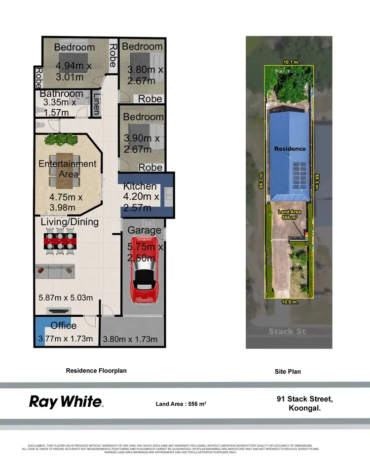 Floorplan of Homely house listing, 91 Stack Street, Koongal QLD 4701