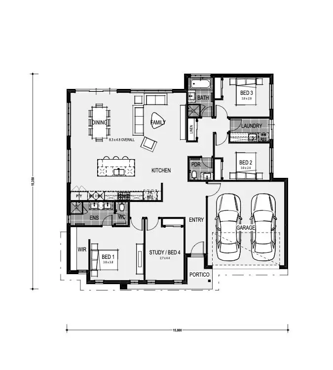 Floorplan of Homely house listing, 1 Teton Way, Truganina VIC 3029