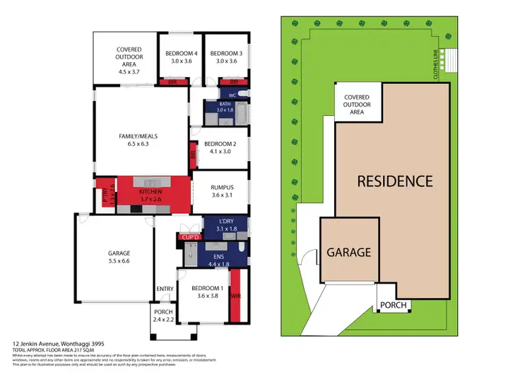 Floorplan of Homely house listing, 13 Jenkin Avenue, Wonthaggi VIC 3995
