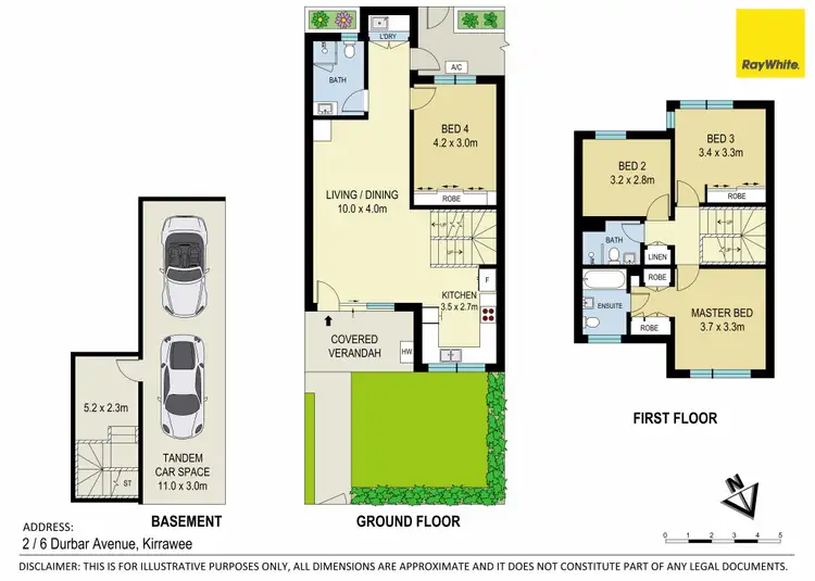 Floorplan of Homely townhouse listing, 2/6 Durbar Avenue, Kirrawee NSW 2232