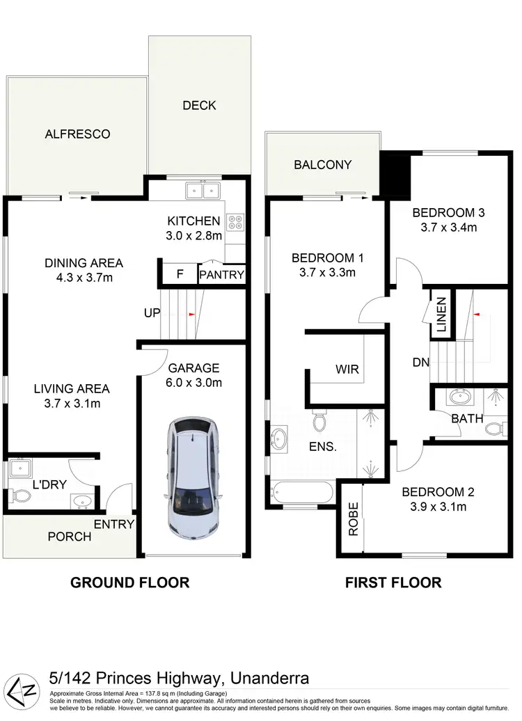 Floorplan of Homely townhouse listing, 5/142 Princes Highway, Unanderra NSW 2526