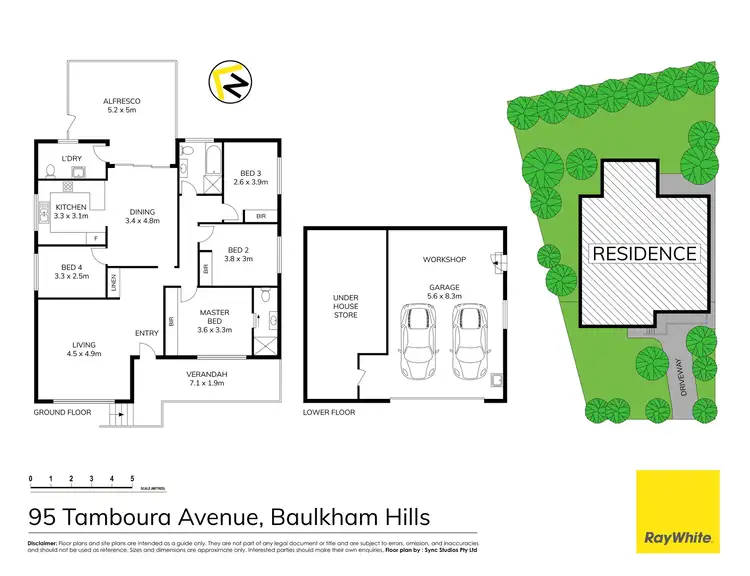 Floorplan of Homely house listing, 95 Tamboura Avenue, Baulkham Hills NSW 2153