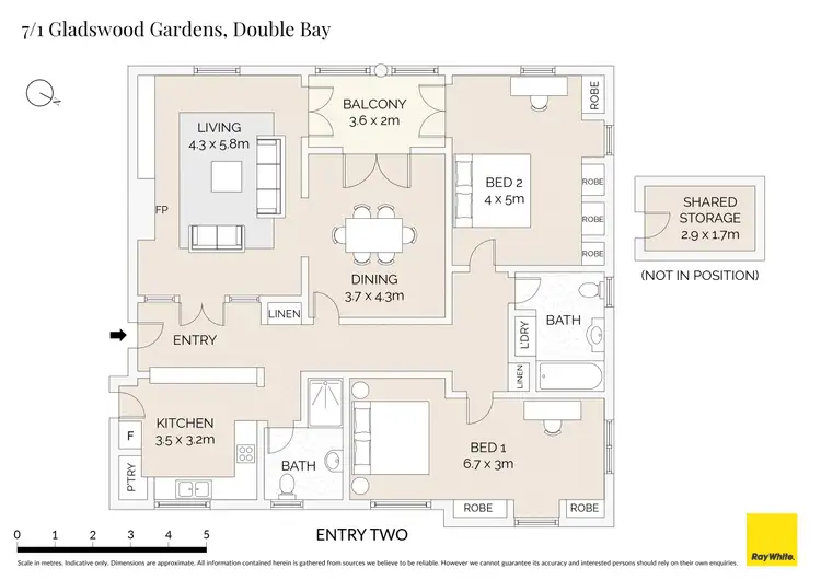 Floorplan of Homely apartment listing, 7/1 Gladswood Gardens, Double Bay NSW 2028