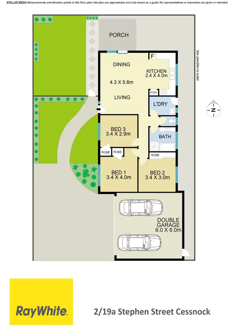 Floorplan of Homely unit listing, 2/19A Stephen Street, Cessnock NSW 2325