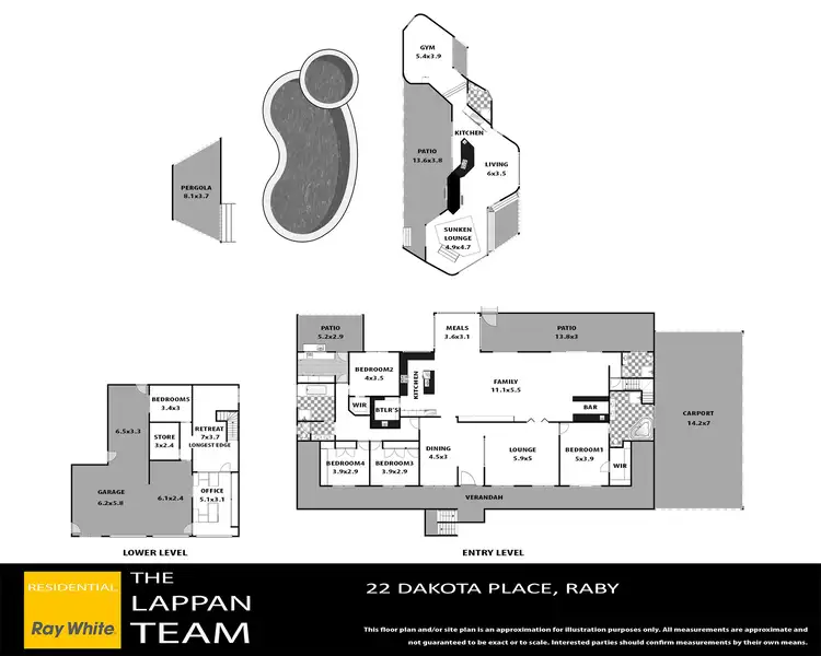 Floorplan of Homely house listing, 22 Dakota Place, Raby NSW 2566