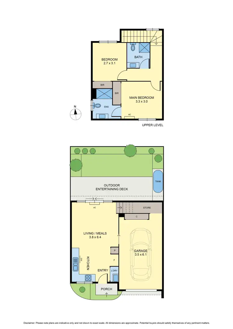 Floorplan of Homely townhouse listing, 4/23 Win-Malee Street, Hadfield VIC 3046
