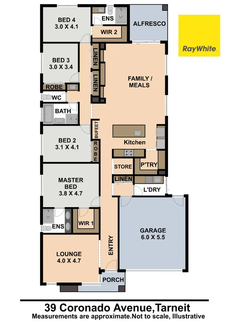 Floorplan of Homely house listing, 39 CORONADO Way, Tarneit VIC 3029