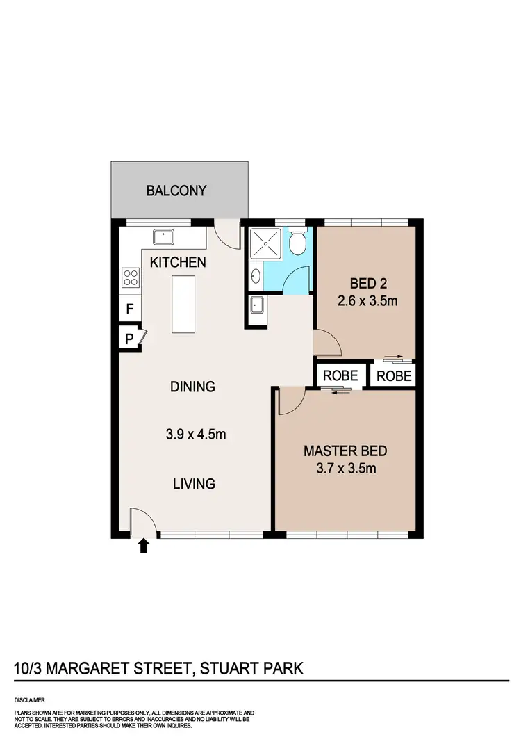 Floorplan of Homely apartment listing, 10/3 Margaret Street, Stuart Park NT 820