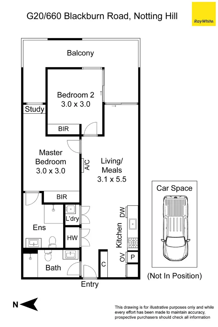 Floorplan of Homely apartment listing, G20/660 Blackburn Road, Notting Hill VIC 3168