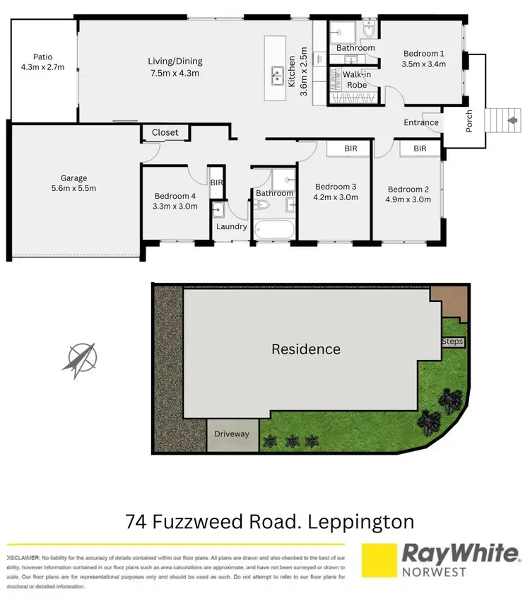 Floorplan of Homely house listing, 74 Fuzzweed Road, Leppington NSW 2179